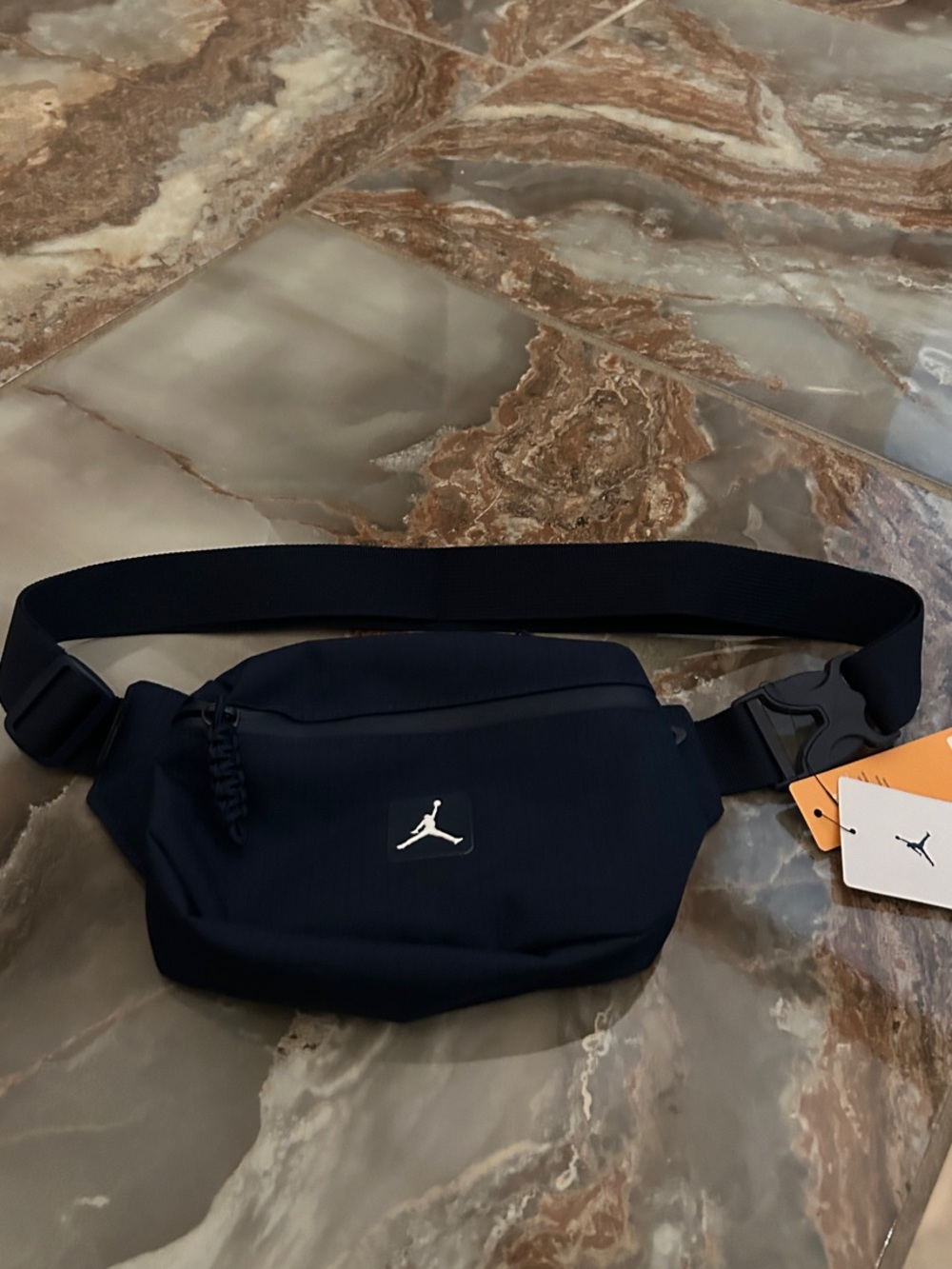 Jordan Navy Blue Waist Pack with White Jumpman